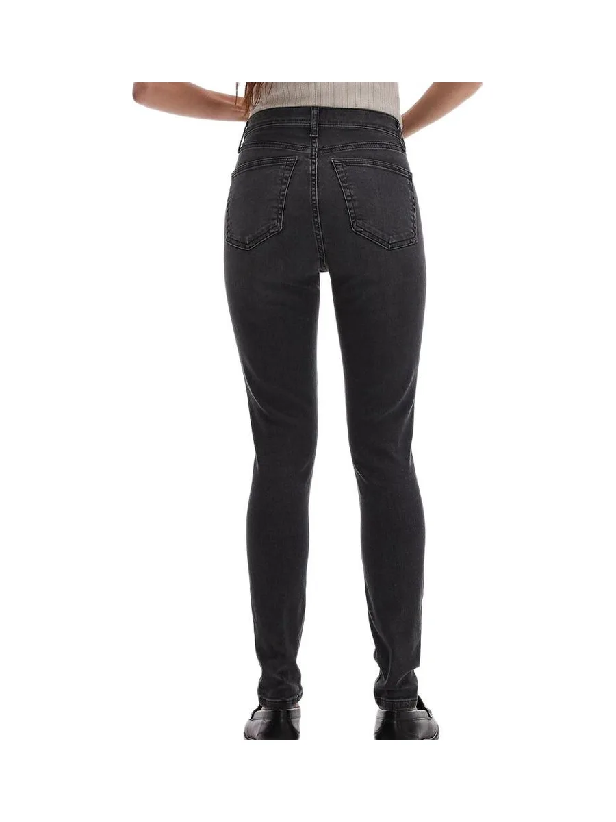 Jean Gris Femme Topshop Jamie Hr Slim 2