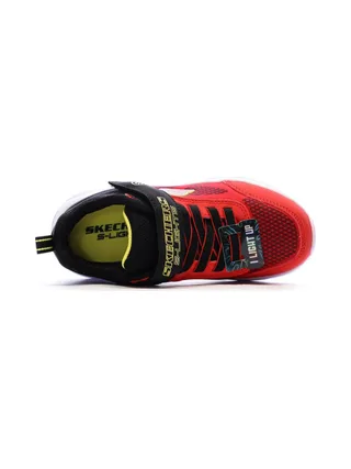 Baskets Rouges/Noires Garçon Skechers krendo 4