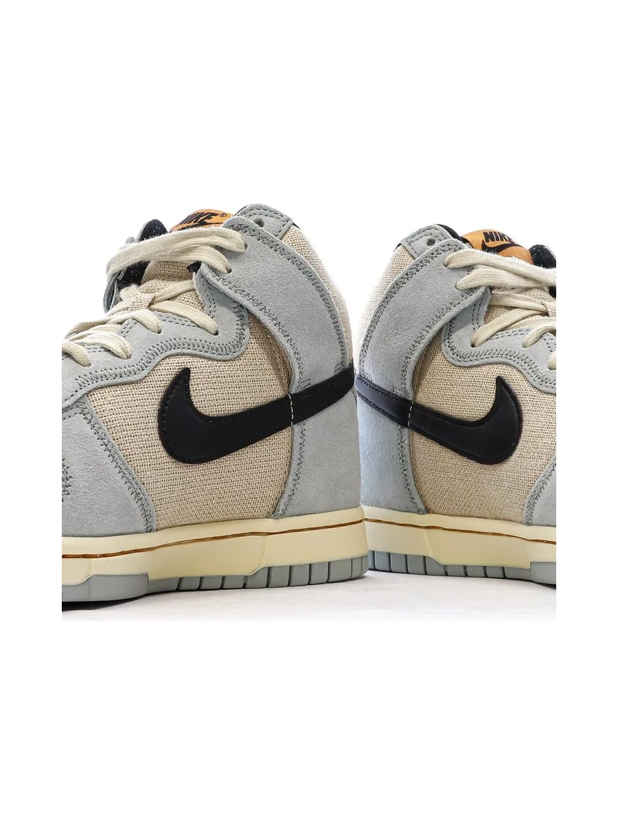 Dunk High Retro Beige/Bleu Homme Nike 8