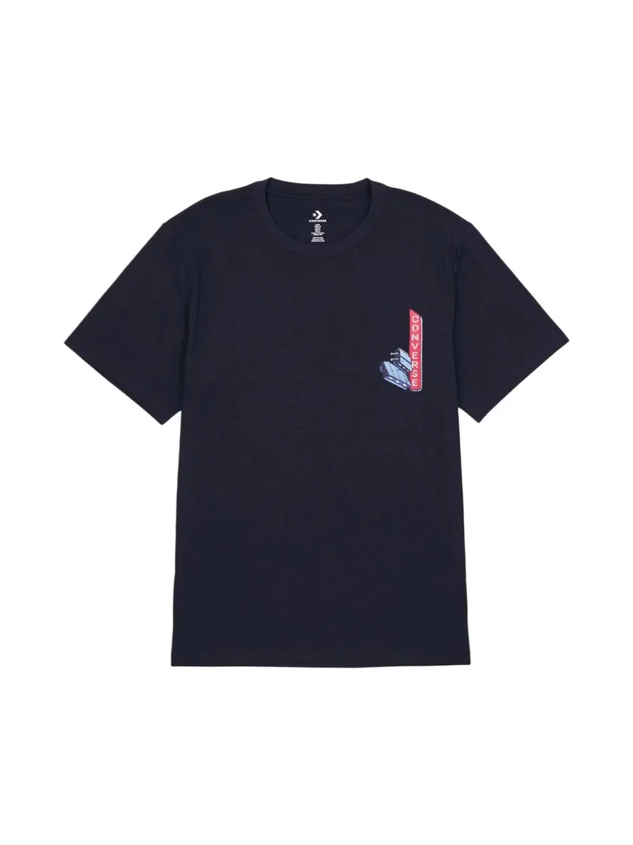 T-Shirt Noir Homme Converse Back 2