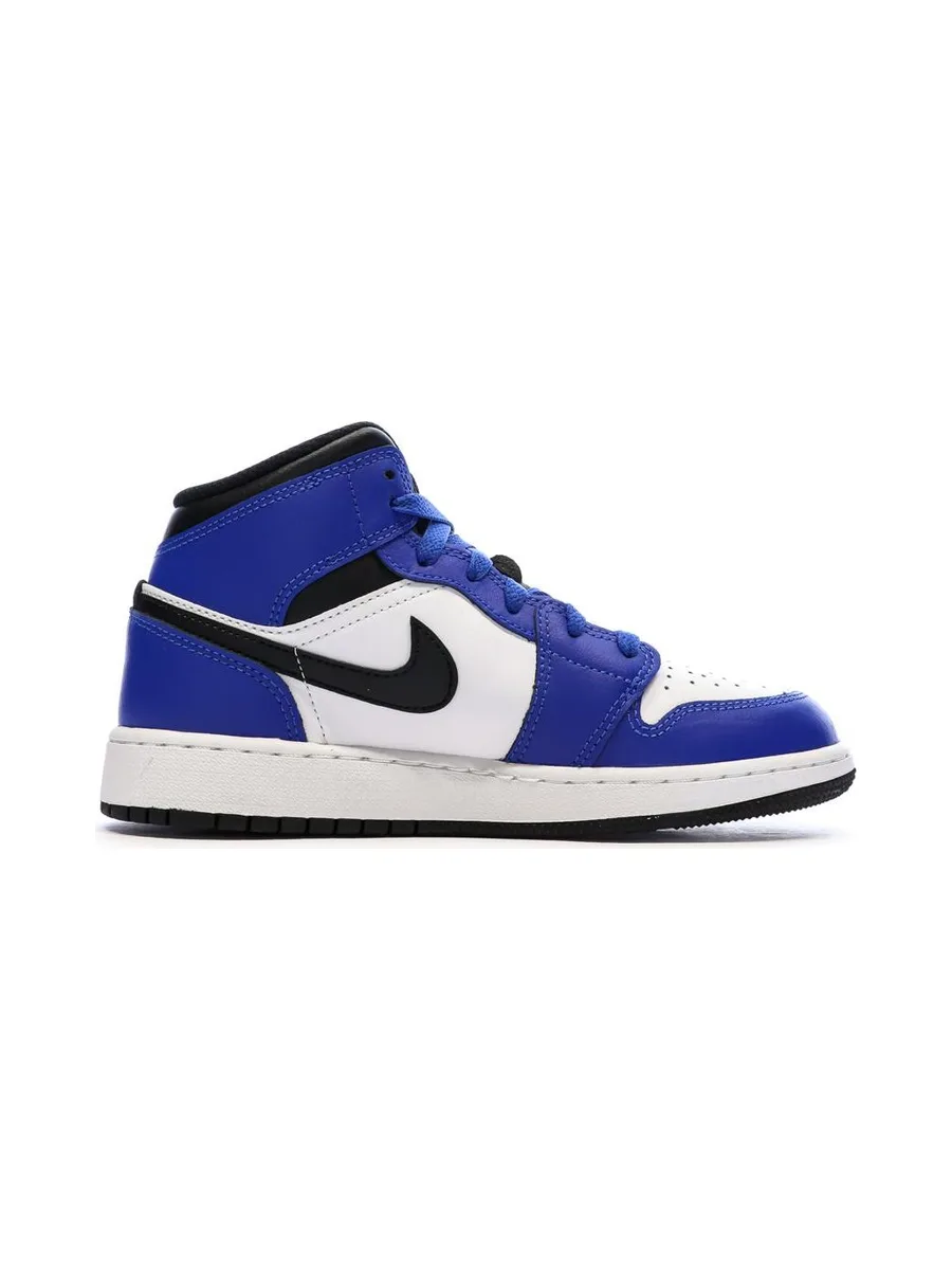Baskets Bleues/Blanches Garçon Nike Air Jordan 1 Mid 3