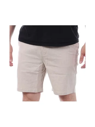 Short Beige Homme Teddy Smith linen 1