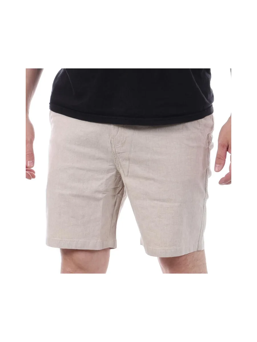 Short Beige Homme Teddy Smith linen 2