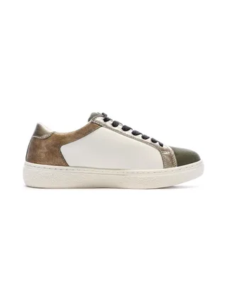 Baskets Blanches/Camel Femme Only Star 2