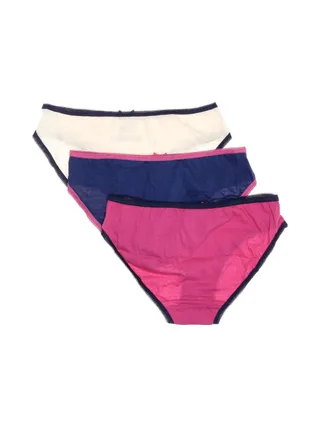 Lot x3 Culottes Bleu/Beige/Fuchsia Femme Simply Me 2