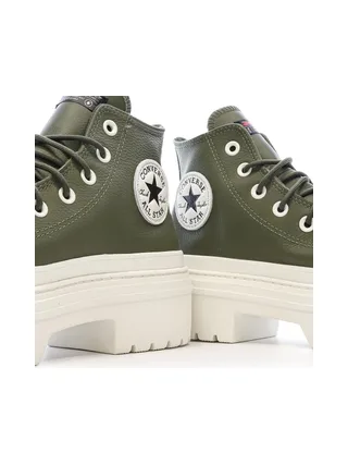 Baskets Kaki Femme Converse Chuck Taylor All Star Lugged Heel 7