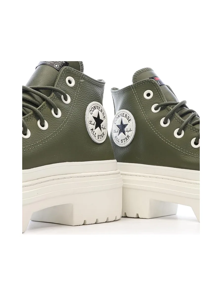 Baskets Kaki Femme Converse Chuck Taylor All Star Lugged Heel 7