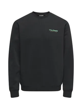 Sweat Noir/Vert Homme Only & Sons 22034848 1
