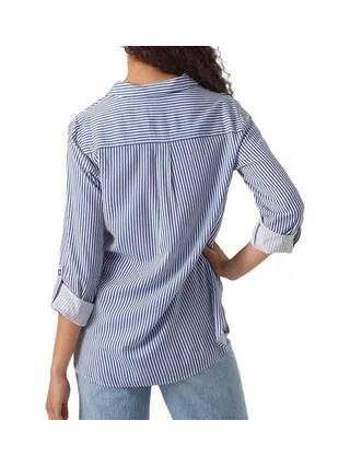 Chemise Bleu/Blanc Femme Vero Moda Bumpy 2