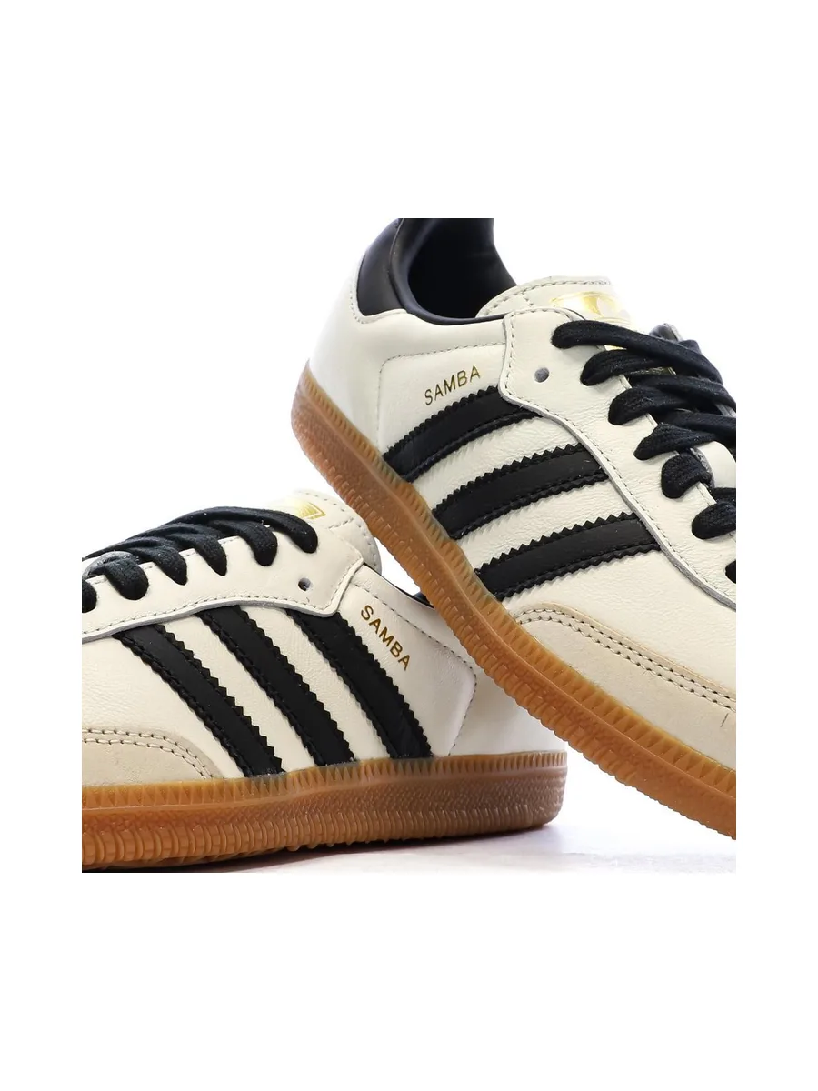 Samba Baskets Beige/Noir Femme Adidas 8