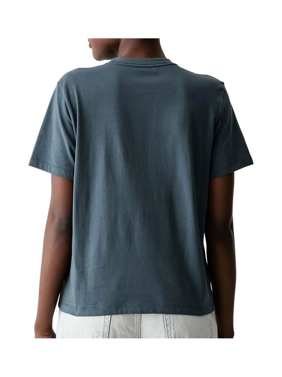 T-Shirt Gris Femme Calvin Klein Jeans Classic Script 3