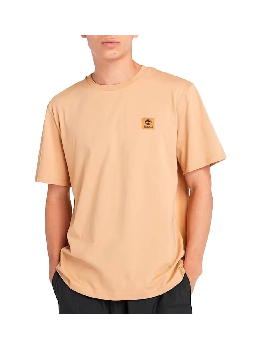 T-Shirt Camel Homme Timberland Sleeve Badge 2