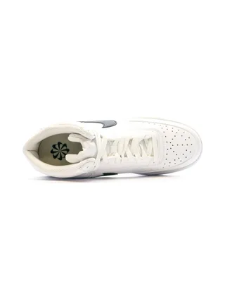 Baskets Blanche/Noir Homme Nike Court Vision Mid 4