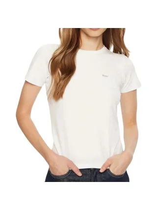 T-shirt Blanc Femme Guess Flower 1