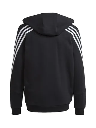Veste à Capuche Noir Mixte Enfant Adidas Icons 3 2