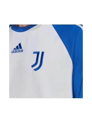 Juventus T-shirt Blanc/Bleu Homme Adidas 3