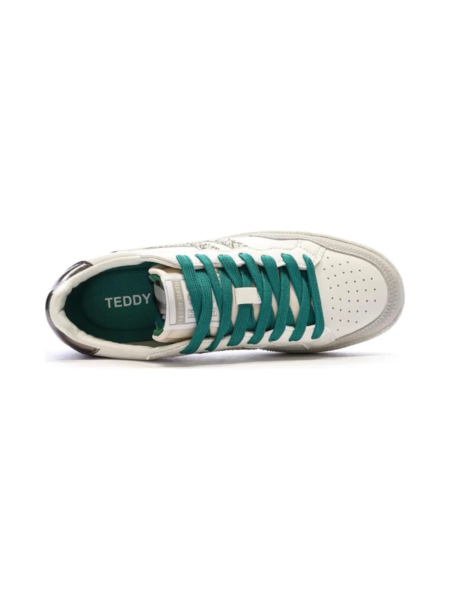 Baskets Ecru/Or Femme Teddy Smith 120598 5