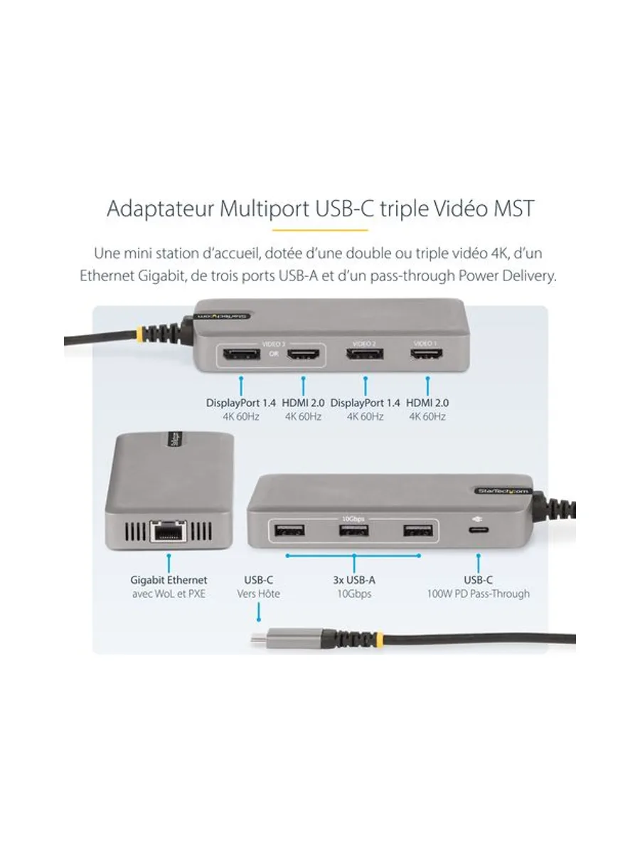 USB-C Triple-Monitor Multiport Adapter 11