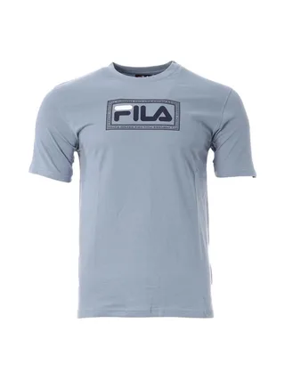 T-shirt Bleu Clair Homme Fila Build 1