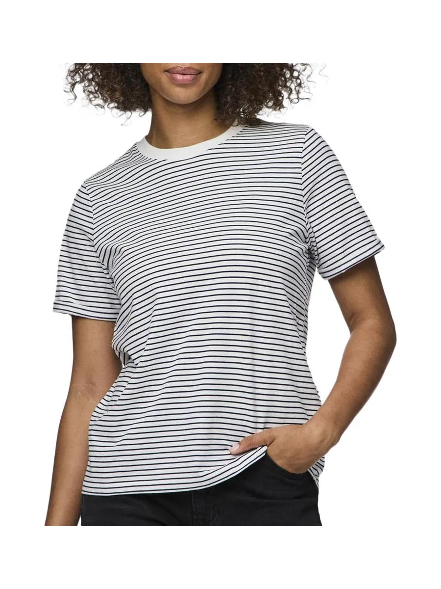 T-shirt Blanc à rayures Femme Pieces Ria 2