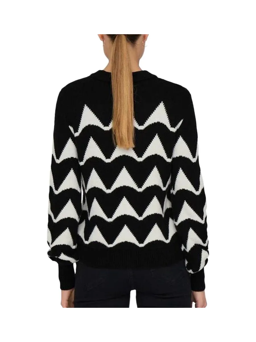 Pull Noir/Beige Femme JDY Tina 3