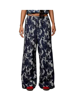 Pantalon fluide Bleu/Gris Femme Kaporal Viral 1
