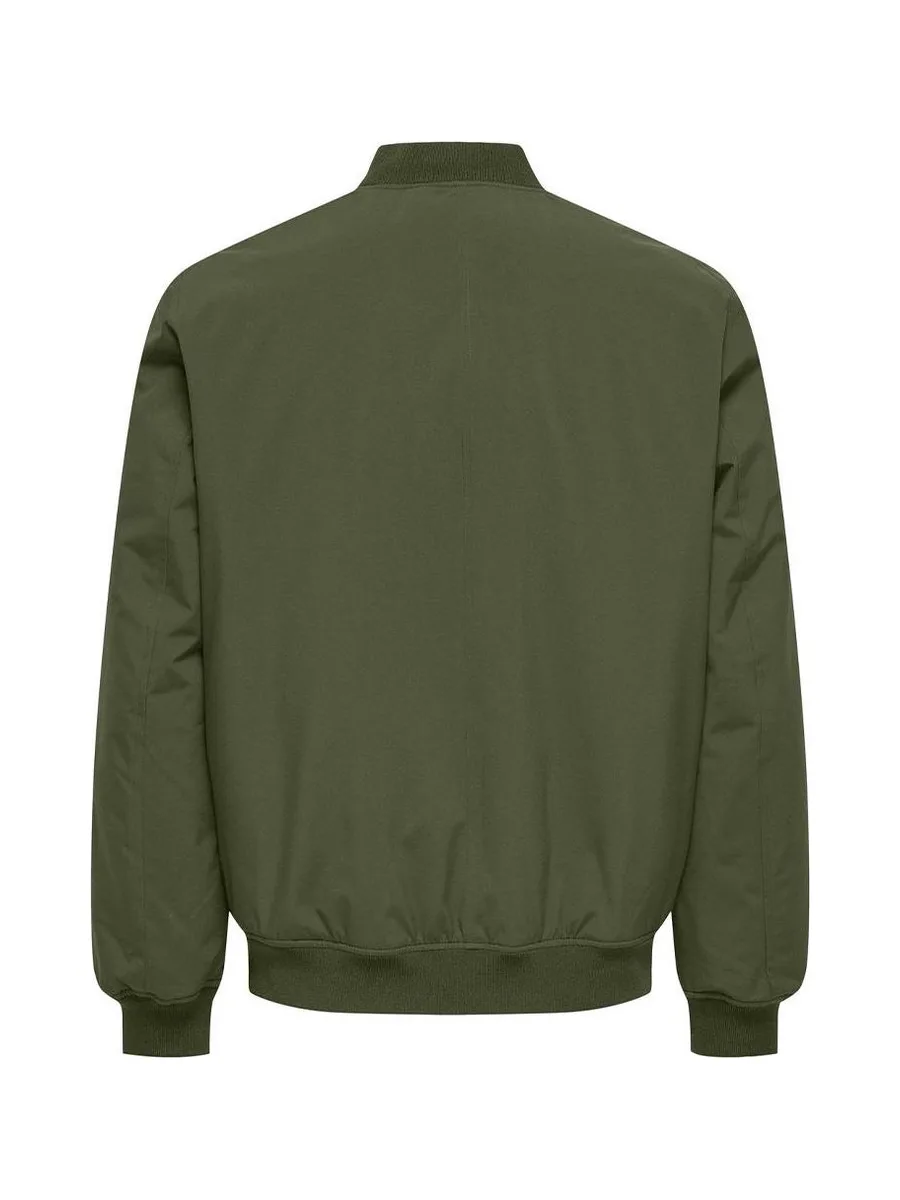 Bomber Vert Homme Only & Sons Josh 3