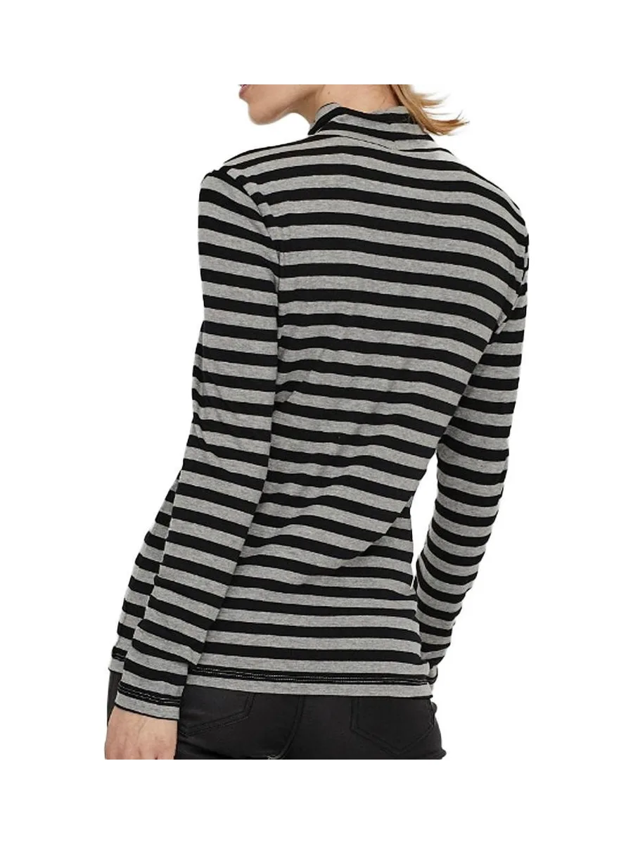 Top à rayures Gris/Noir Femme Vero Moda Carla 2
