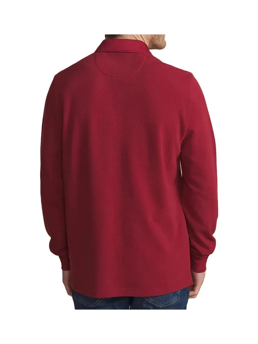 Polo Manches Longues Rouge Homme TBS CAVEZPOL 3