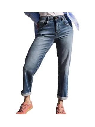 Jean Droit Bleu Femme Freeman Porter Scarlett 25020 1