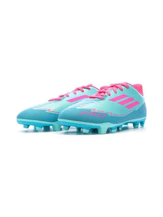 Chaussures de football Turquoises/Roses Enfant Adidas F50 Club 6