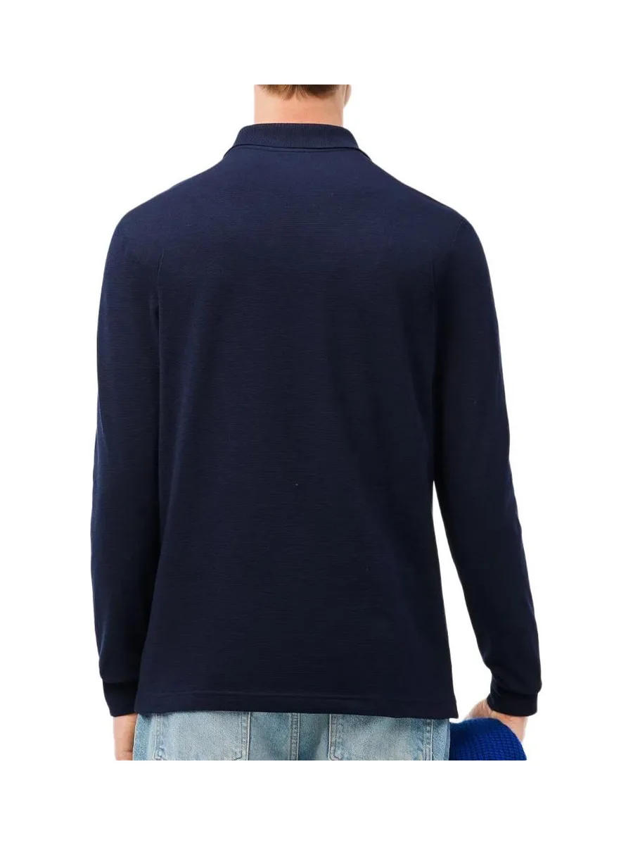 Polo Bleu Marine Homme Lacoste DH5523 3
