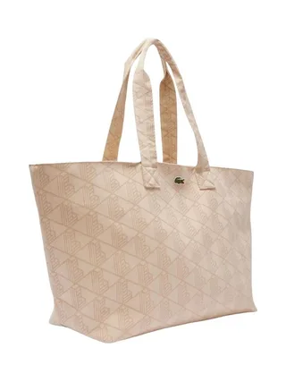 Sac Cabas Beige Femme Lacoste XL Summer 3