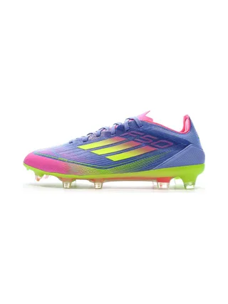 Chaussures de Foot Bleu/Rose/Jaune Homme Adidas F50 Pro FG 1
