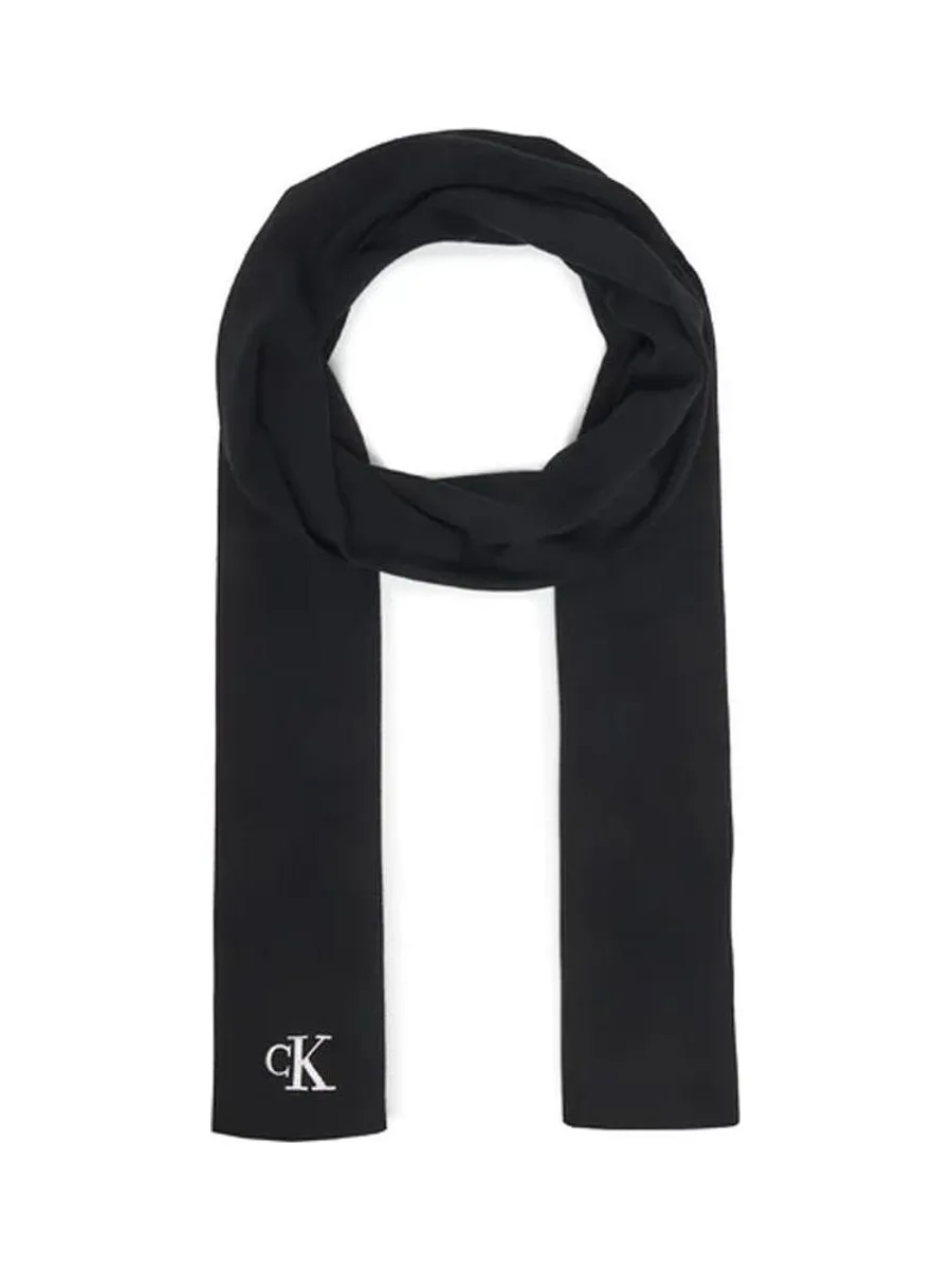 Echarpe Noire Mixte Calvin Klein Jeans Ck Fine 2