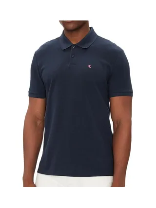 Polo Marine Homme Calvin Klein Jeans Ss Monogram Pique 1