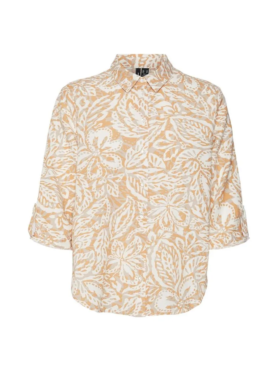 Chemise Orange/Blanche Femme Vero Moda Nethe 2