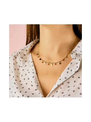 Collier Flora - Orange 2