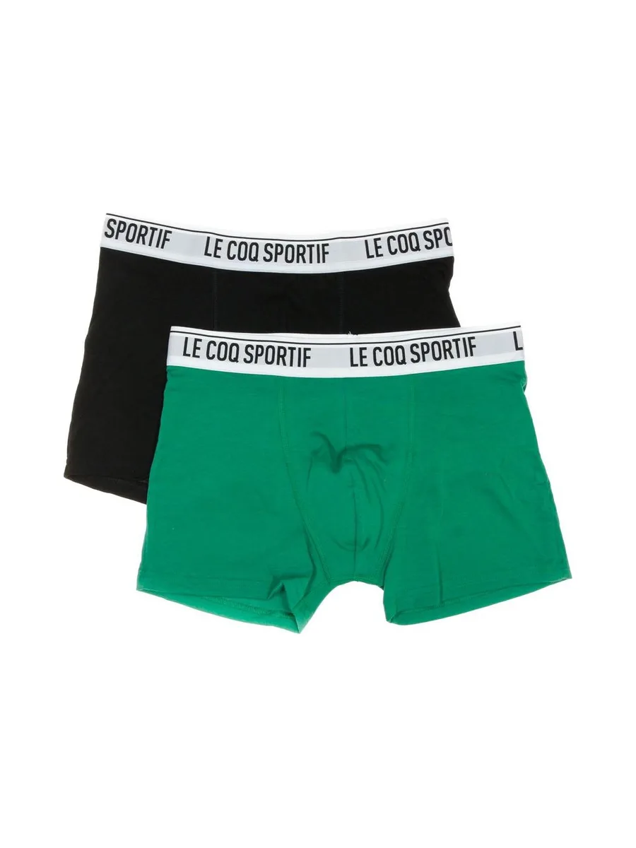 x2 Boxers Vert/Noir Homme Le Coq Sportif Camuset sport 2