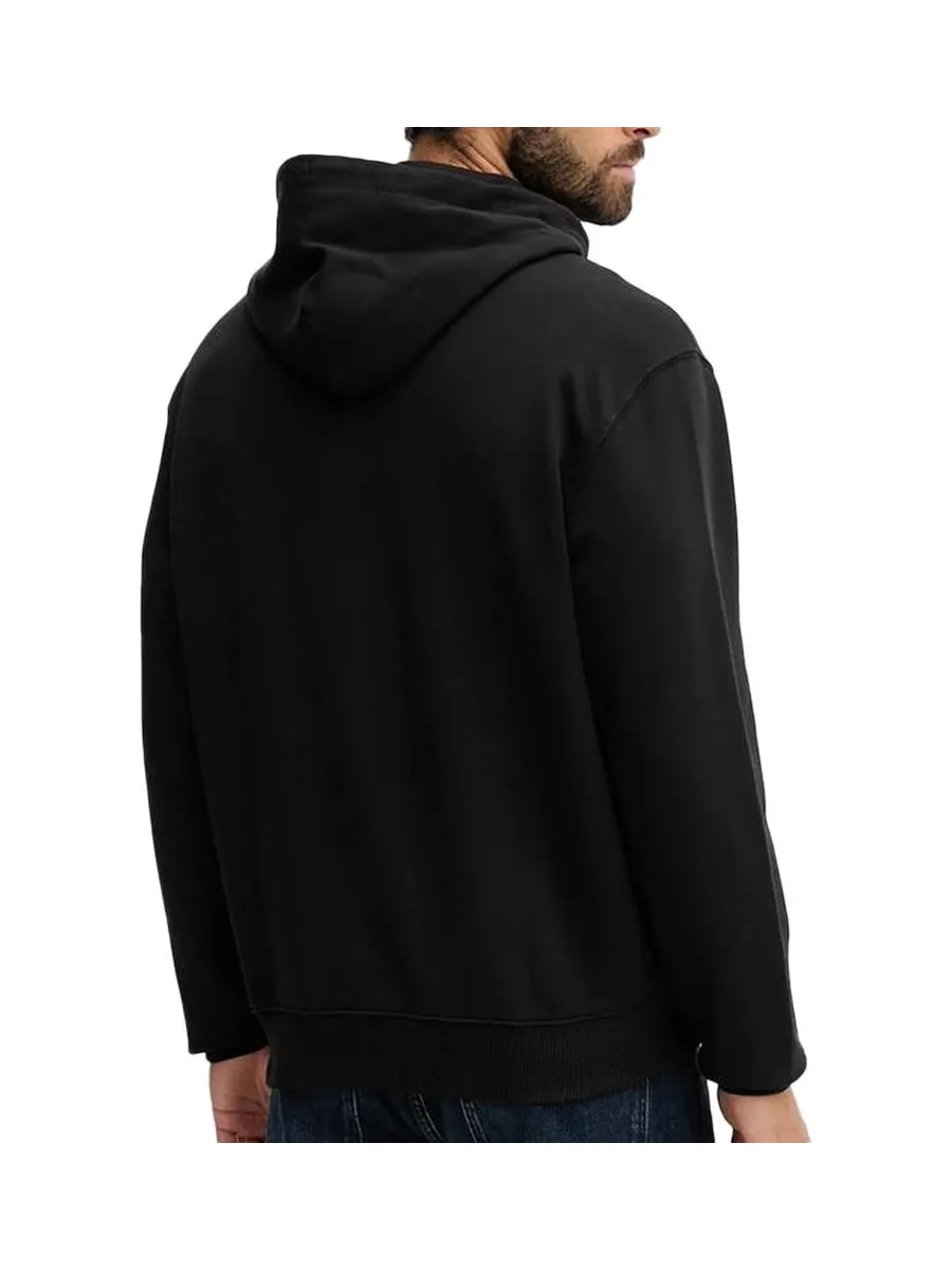 Sweat Zippé Noir Homme Calvin Klein Jeans Terry Monog 3