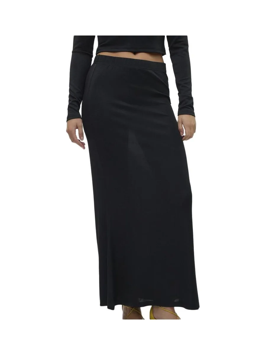 Jupe à Paillettes Noir Femme Vero Moda Kanva Glitter 2
