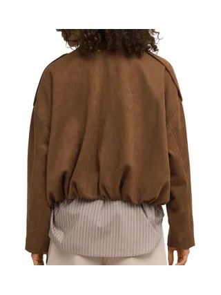 Veste en Suédine Marron Femme Only Amber 2