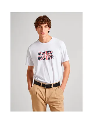 T-shirt PEPE JEANS à motif drapeau 1