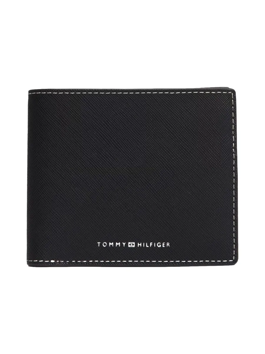 Portefeuille Noir Homme Tommy Hilfiger Saffiano 2