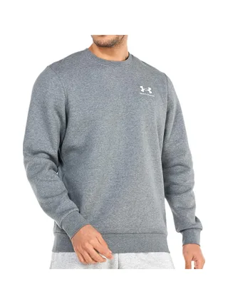 Sweat Gris Homme Under Armour Essential Fleece Crew 1