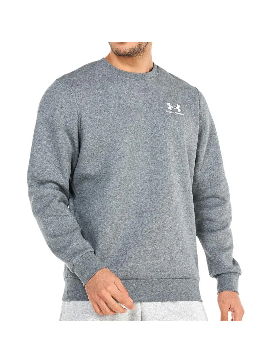 Sweat Gris Homme Under Armour Essential Fleece Crew 2