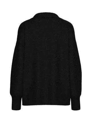 Pull Noir Femme Pieces Malou 2
