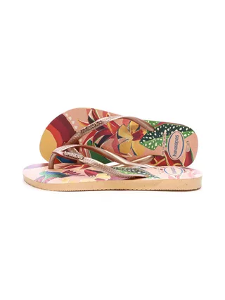 Tongs Rose Femme Havaianas Slim Tropical Peach 1