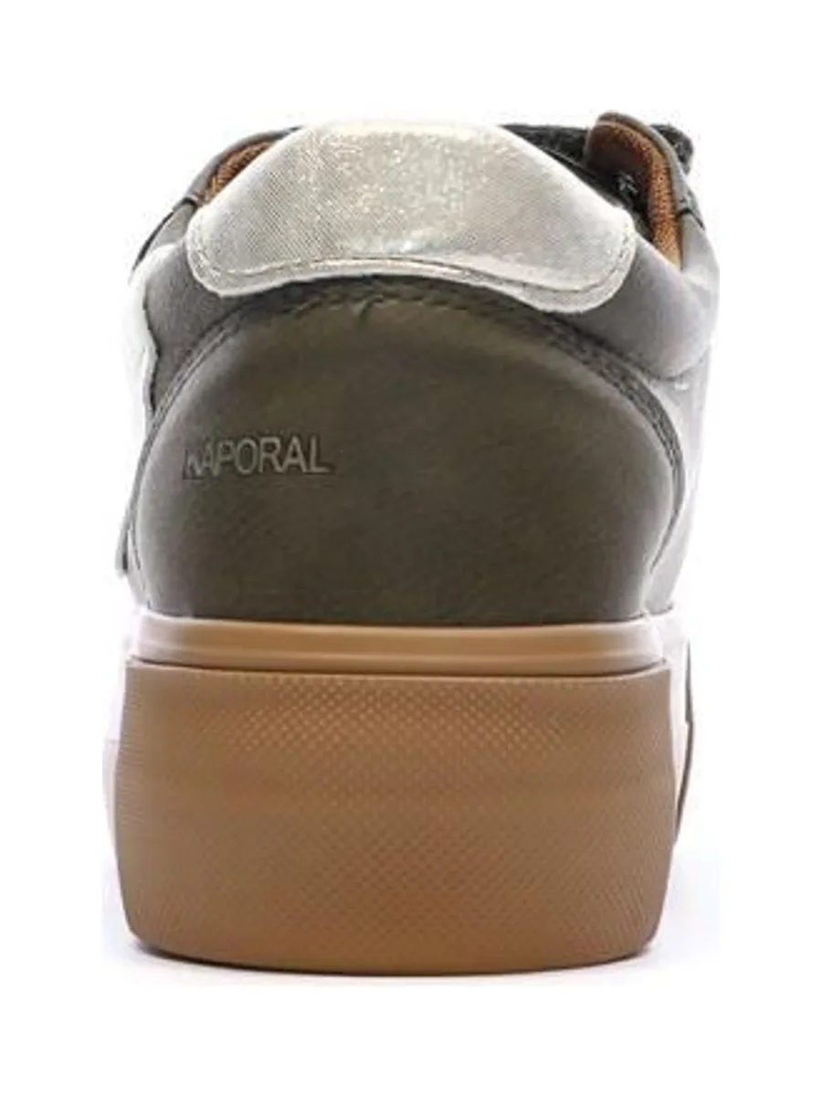 Baskets Kaki Plateforme Femme Kaporal Clovia 4