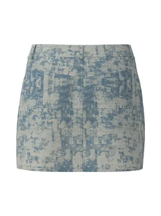 Jupe en jean Courte Bleu Femme Pieces Denim 2